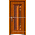 Металлическая дверь с огнем, стальные бронированные двери с современным дизайном